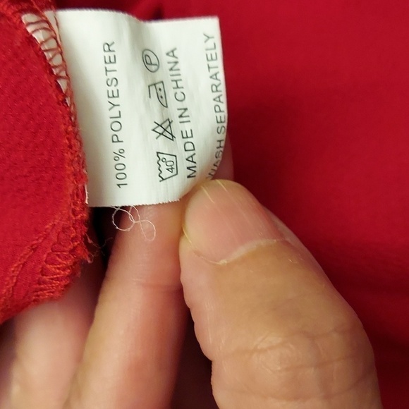 ACESHIN Red Butterfly Sleeve Tie Back Top - Picture 8 of 9